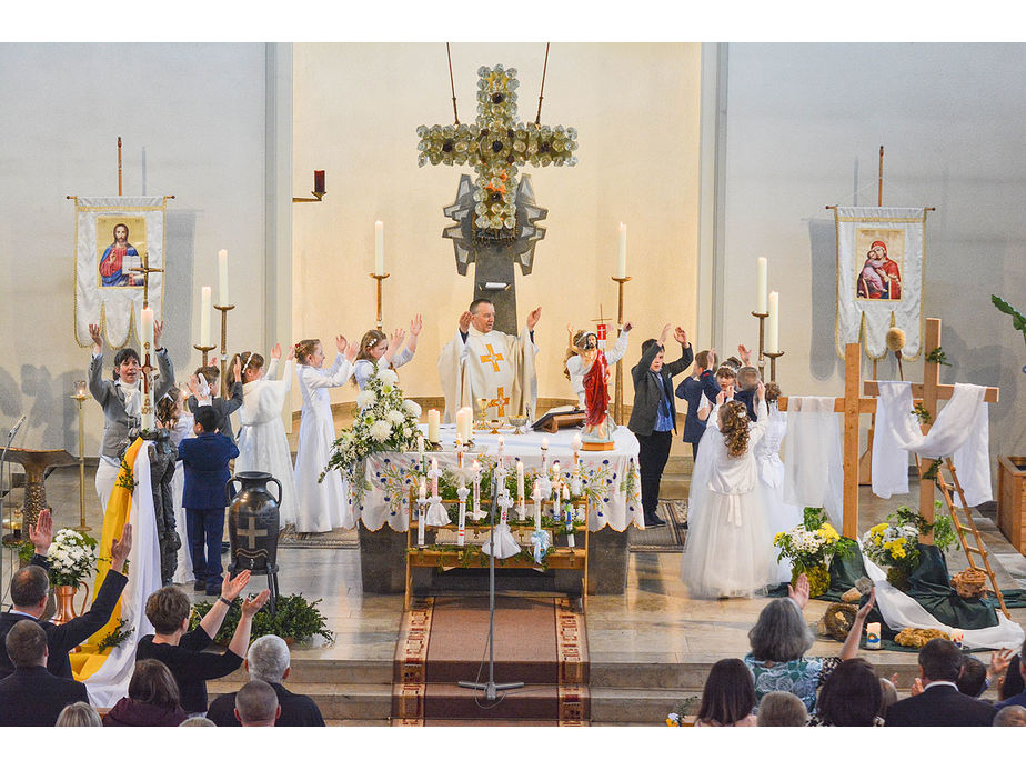 Feier der 1. Heiligen Kommunion in Sankt Maria (Foto: Michael Bohl)